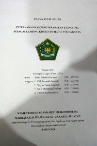 Image of KTI : Peternakan Kambing Peranakan Etawa (PE) sebagai Kambing Kontes di Becici Yogyakarta