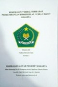 Kekerasan Verbal terhadap Perkembangan Emosi Kelas 11 MIA 1 MAN 7 Jakarta