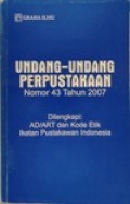 Undang-undang Perpustakaan No.43 Tahun 2007