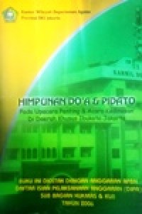 Image of Himpunan Do'a dan Pidato pada upacara penting dan acara kedinasan