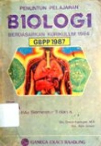 Image of Penuntun Pelajaran Biologi untuk SMA kelas IIA.2 semester 3 dan 4