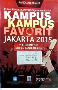 Image of Panduan Acara Pekan Pendidikan Jakarta ke VIII Kampus Kampus Favorit Jakarta 2015