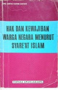 Hak dan Kewajiban warga negara Menurut syareat Islam