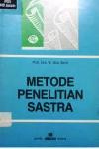 Image of Metode Penelitian Sastra